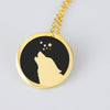 Howling Wolf Moon Necklace